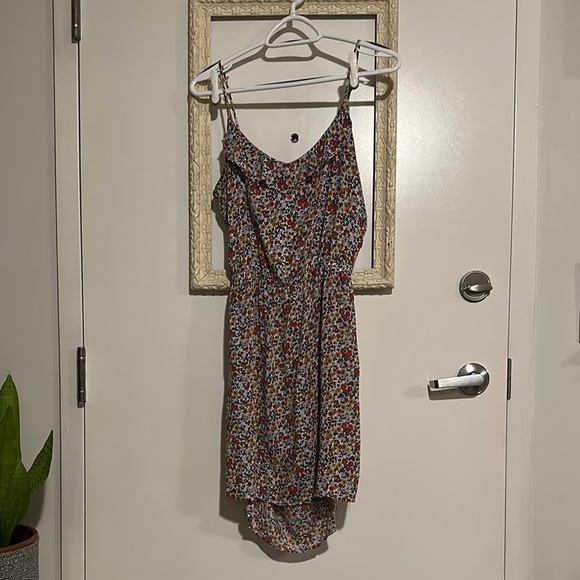 ETAM | Flirty Micro Floral Viscose Sundress with Low Black and Ties - Picture 1 of 11